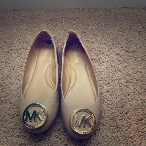 Michael Kors Beige Ballet Flats